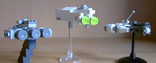 Illustration for article titled Using Hundreds of LEGO Star Wars Mini-Spaceships to Create Huge Battles